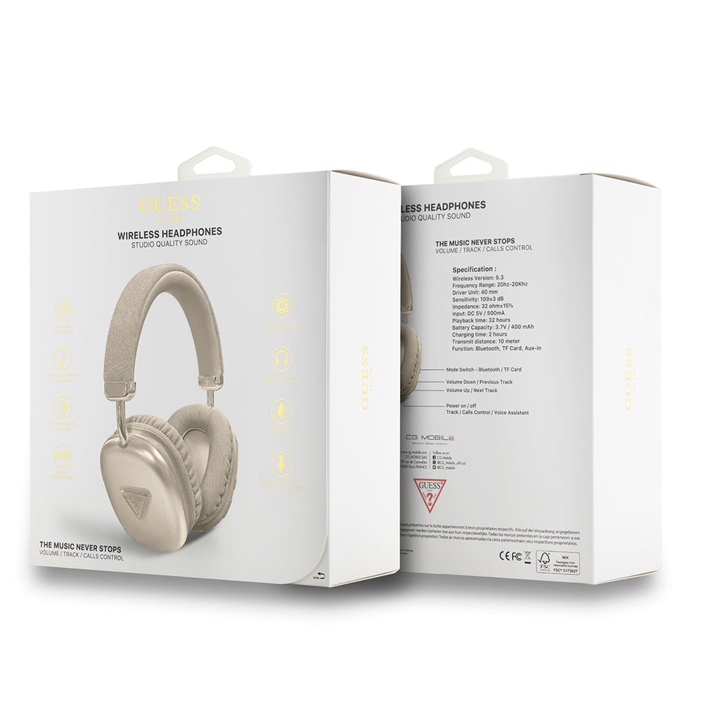 Guess Orjinal Lisanslı PU Üçgen Logolu Kulak Üstü Bluetooth Kulaklık Guess Orjinal Lisanslı PU Üçgen Logolu Kulak Üstü Bluetooth Kulaklık